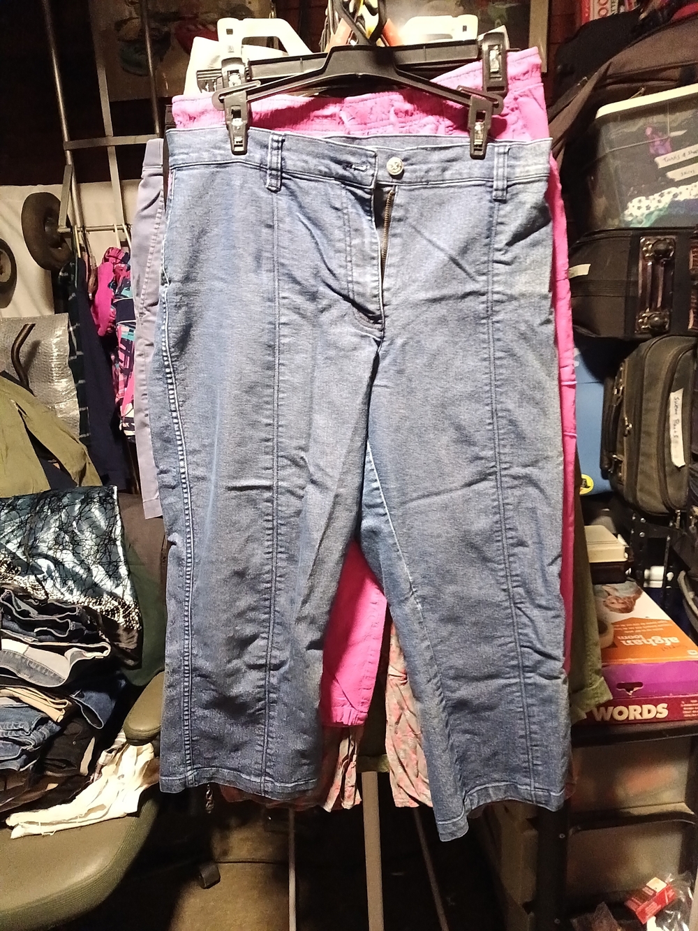 Xhilaration Blue Ankle-Length Capri Jeans
